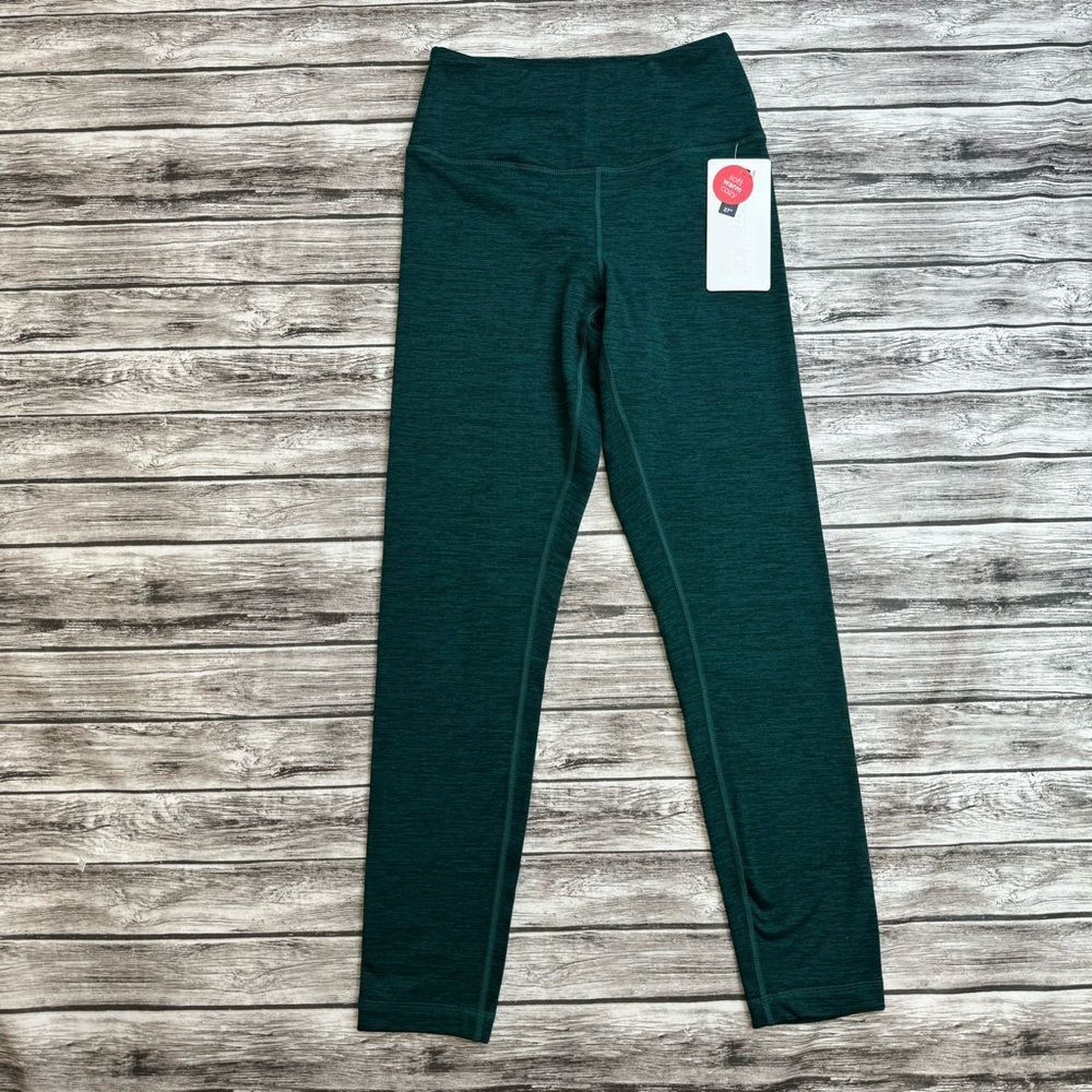 Marika 27" Fleece Lined Leggings High Rise Teal NWT Women’s Small